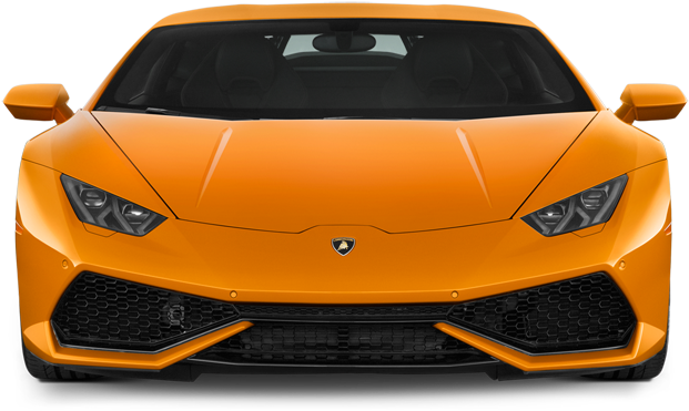 Orange Lamborghini Huracan Front View H D PNG