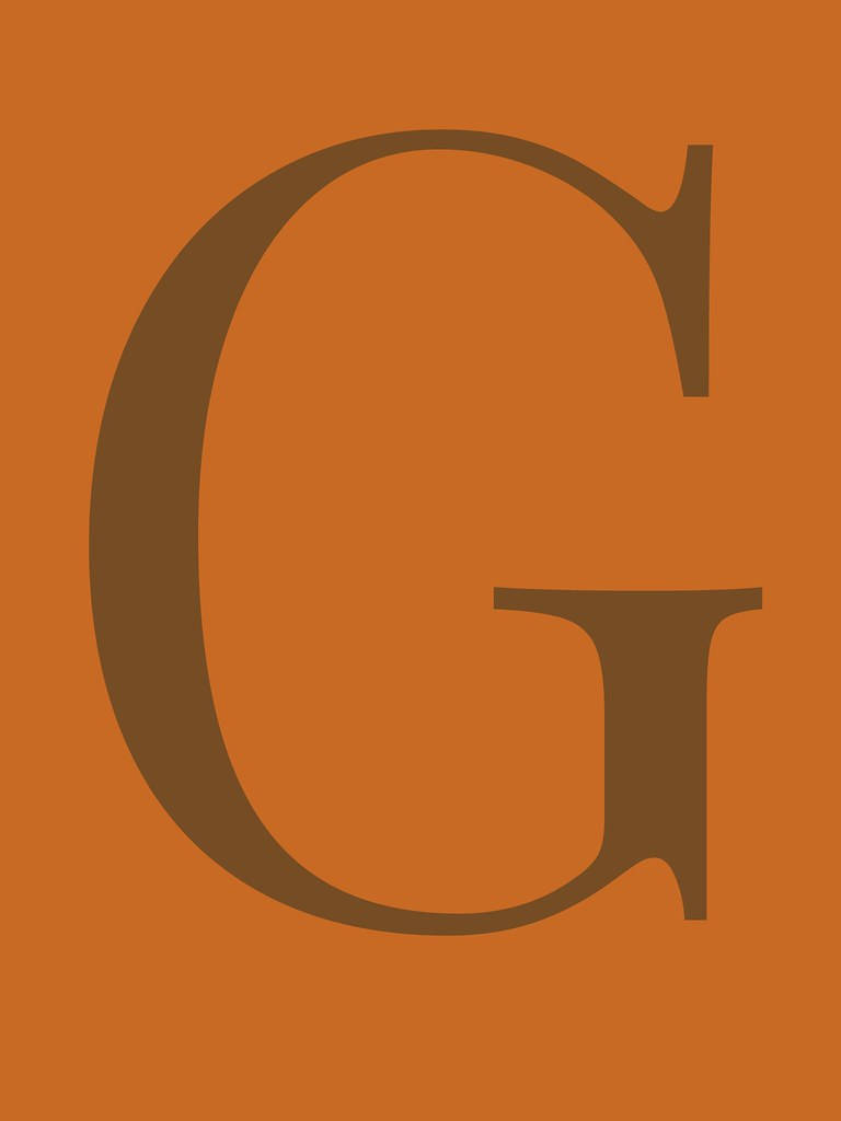 Orange Letter G Wallpaper