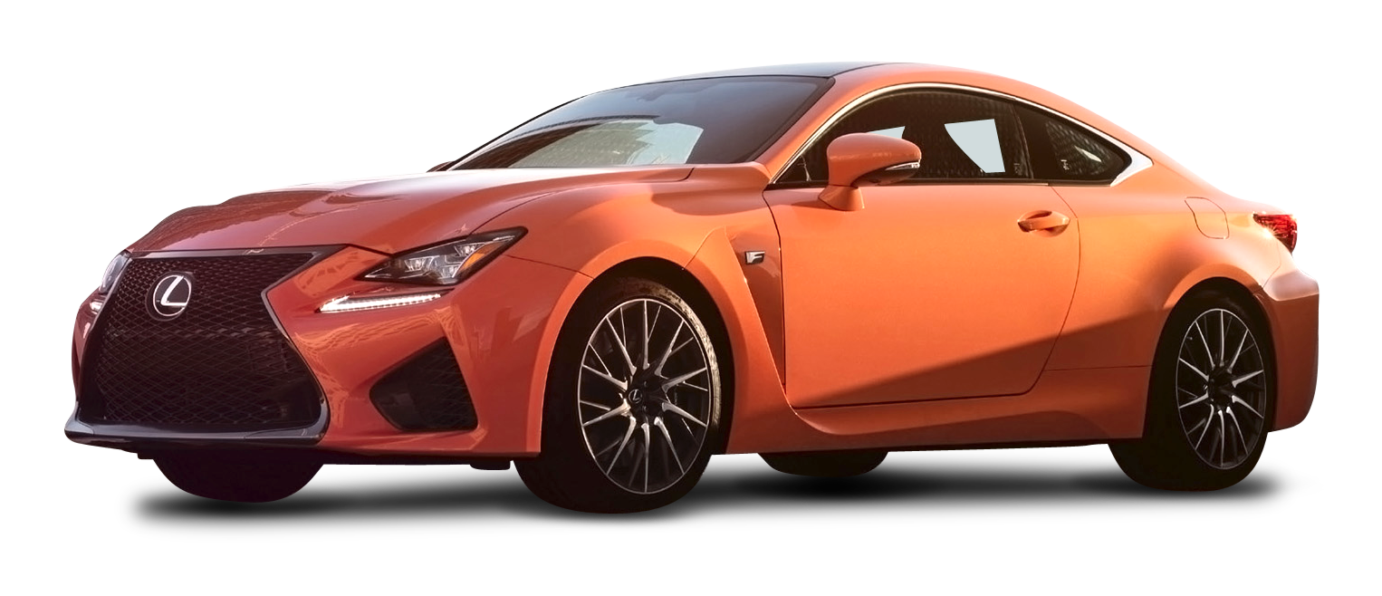 Orange Lexus R C F Coupe PNG