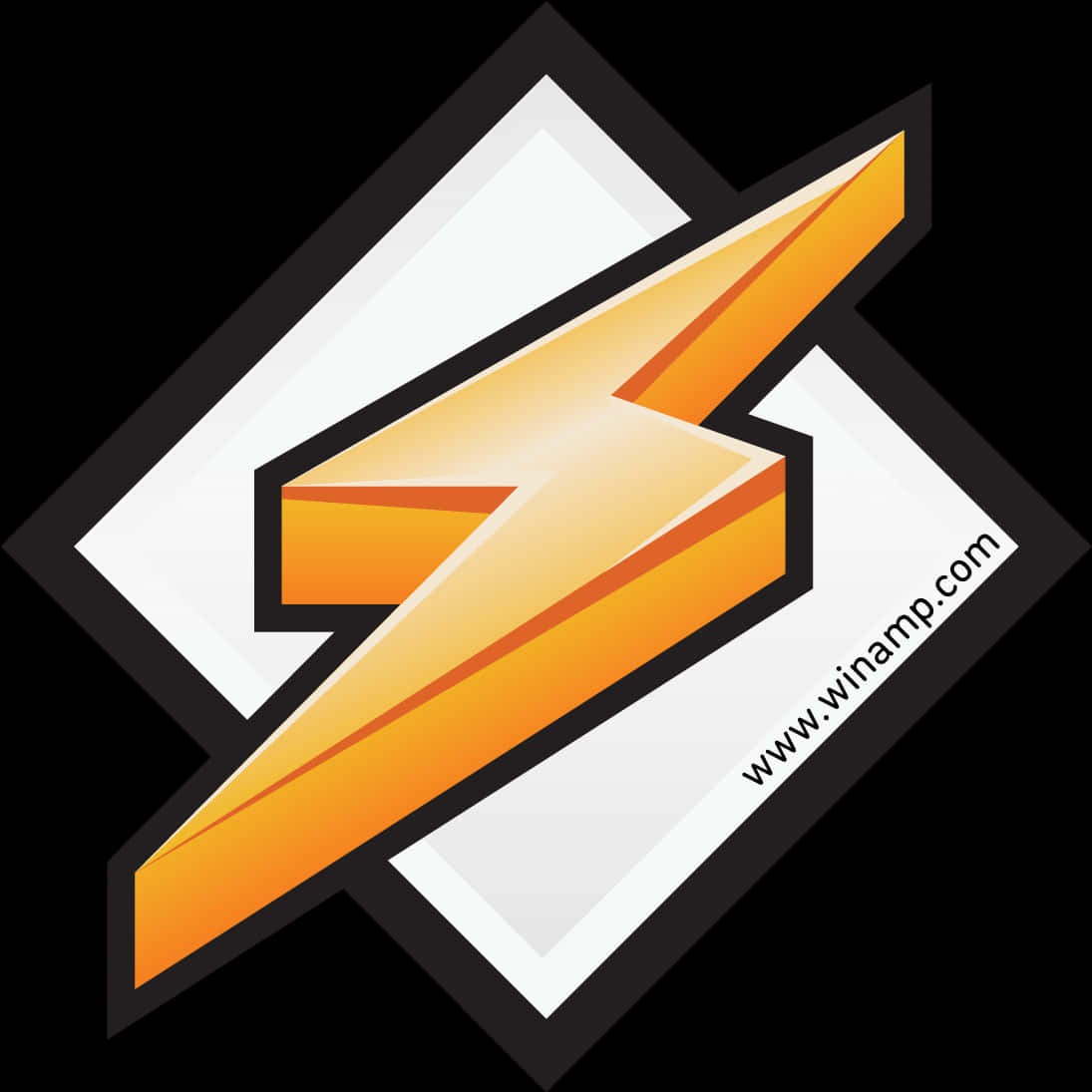 Orange Lightning Bolt Logo PNG