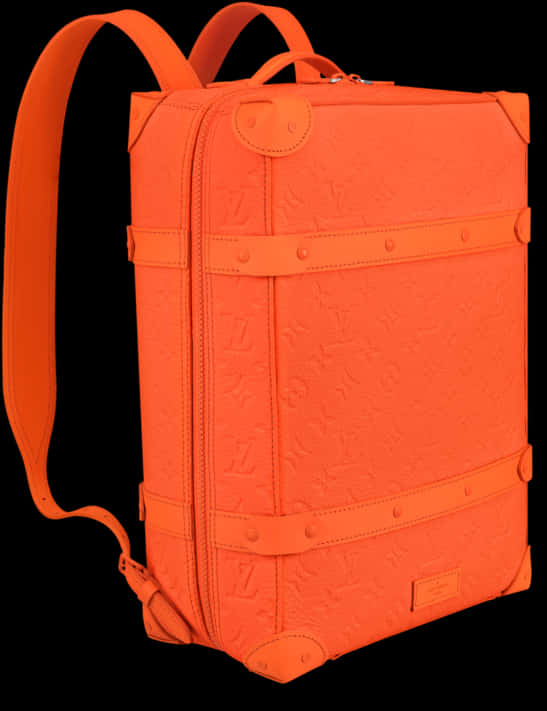 Orange Louis Vuitton Backpack PNG
