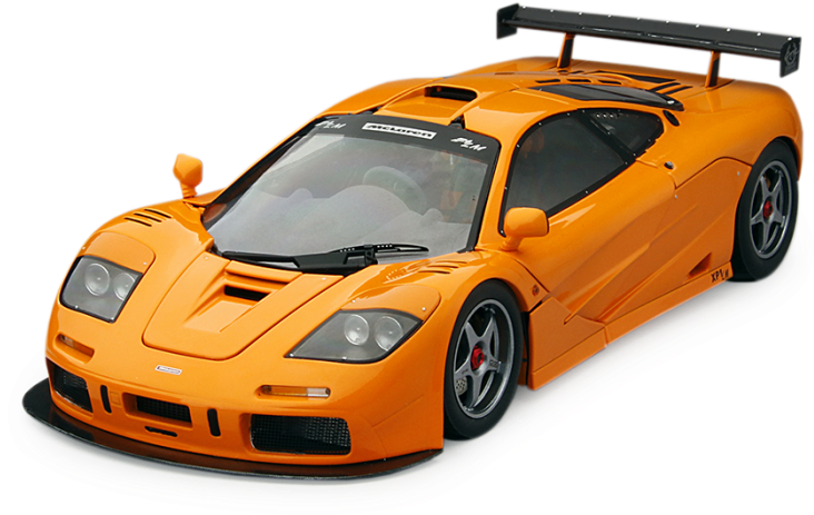 Orange Mc Laren F1 G T R Racecar PNG