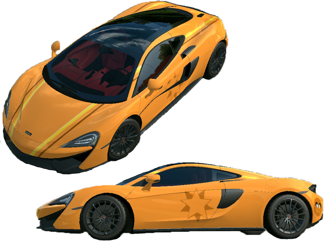 Download Orange Mc Laren Sports Car Render | Wallpapers.com