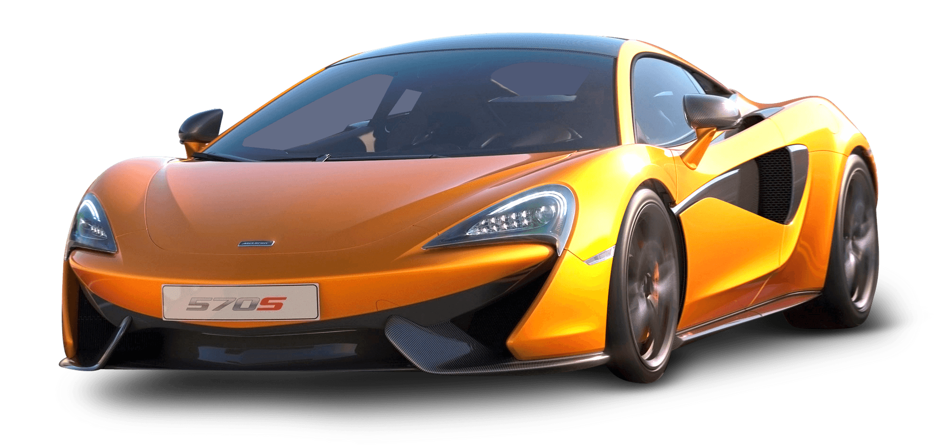 Orange Mc Laren570 S Sports Car PNG