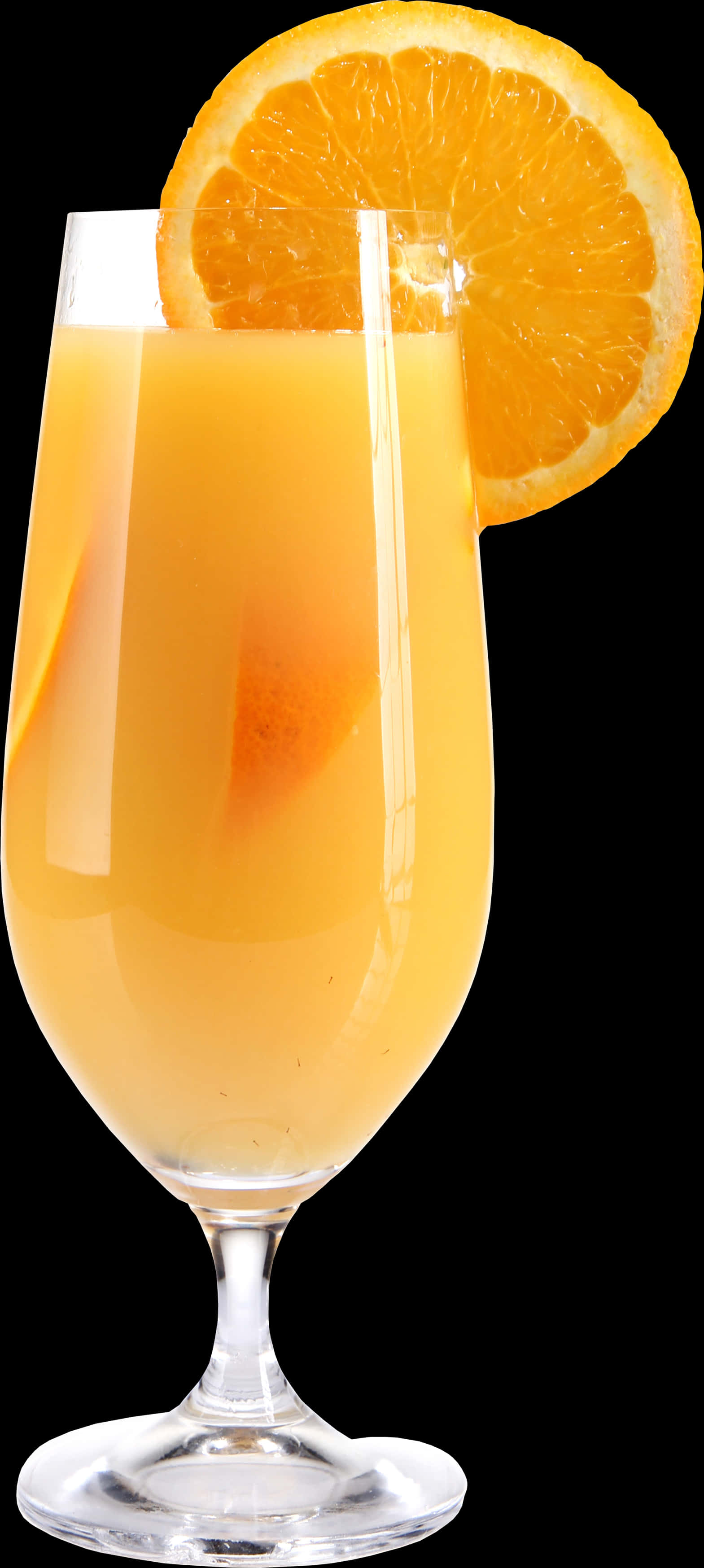 Orange Mimosa Cocktail Glass PNG