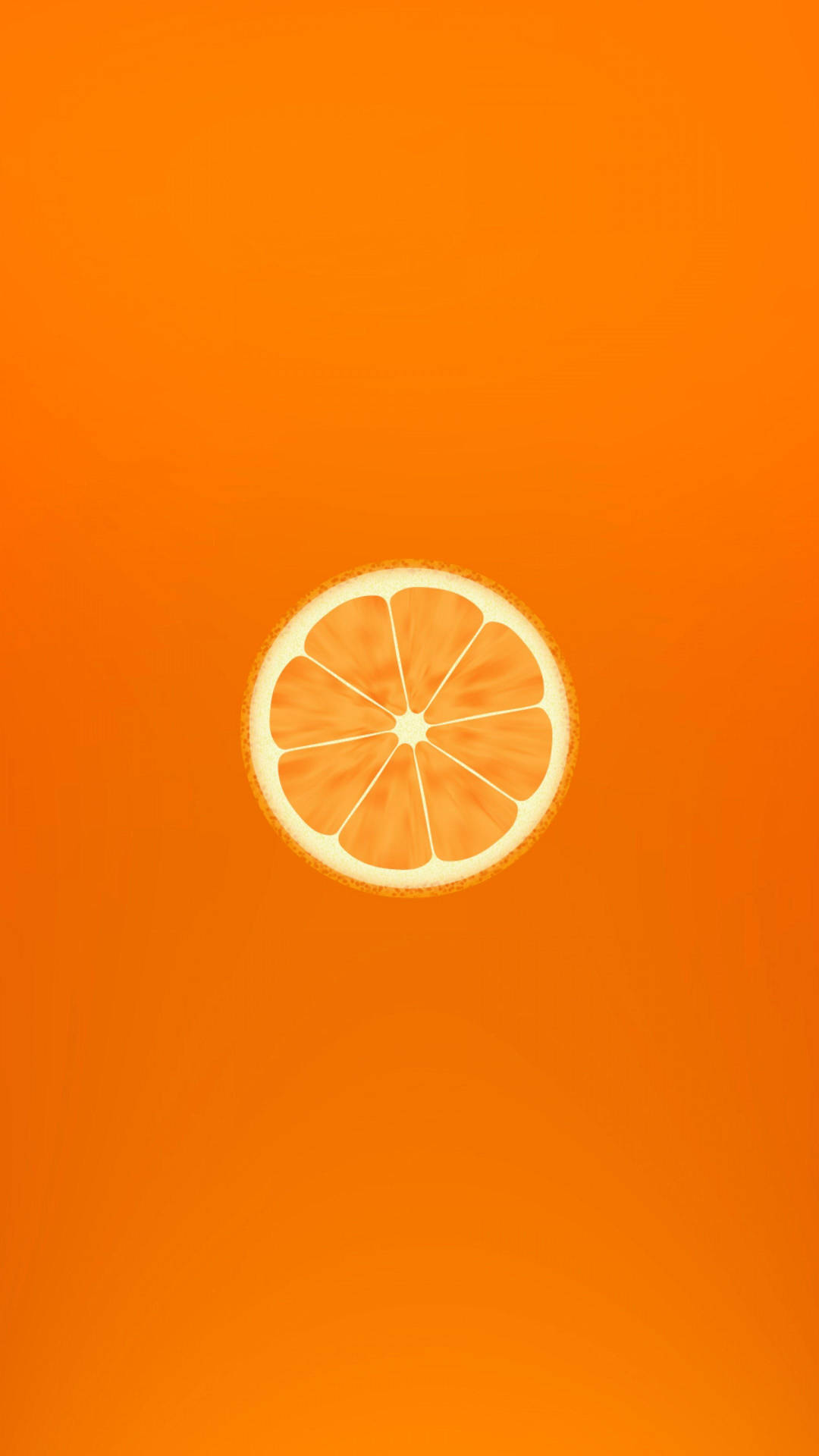 Orange Minimalist Phone Wallpaper