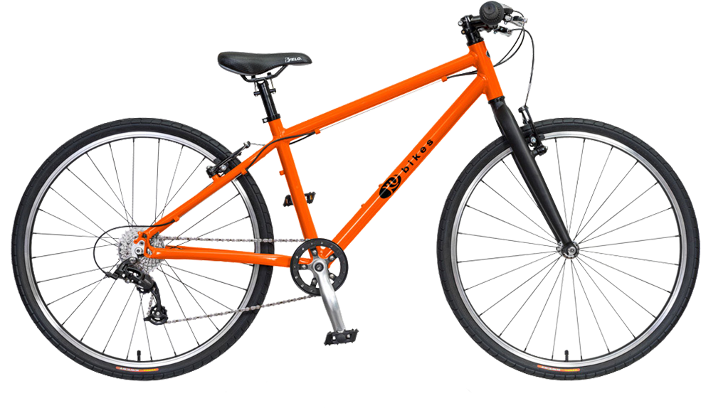 Orange Mountain Bike Isolated PNG