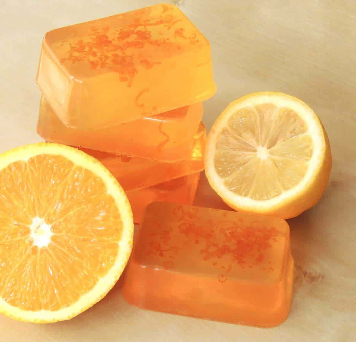 Orange naturlige soapblommedetaljer Wallpaper