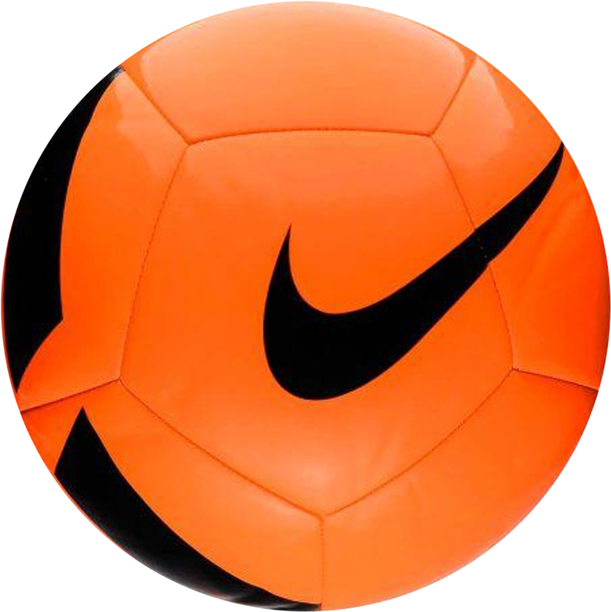 Orange Nike Soccer Ball PNG