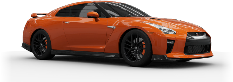 Download Orange Nissan G T R Side View | Wallpapers.com