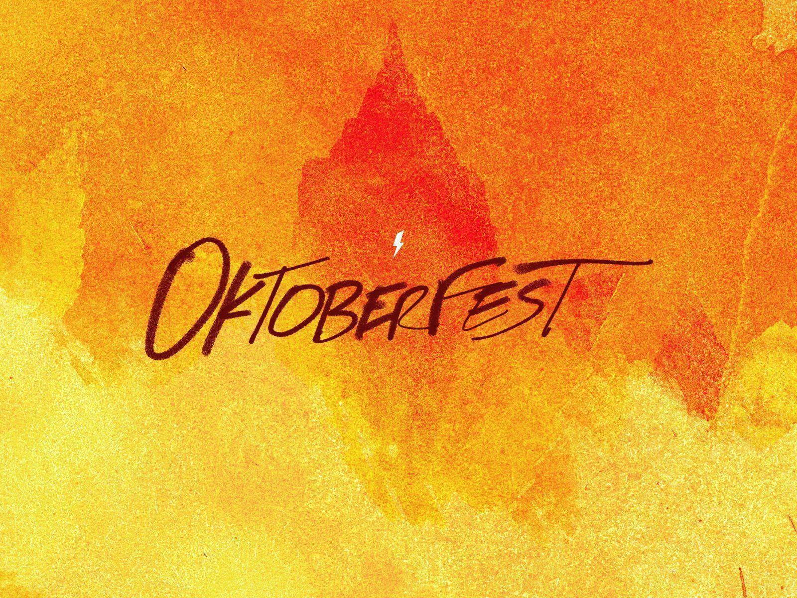 Orange Oktoberfest Calligraphy