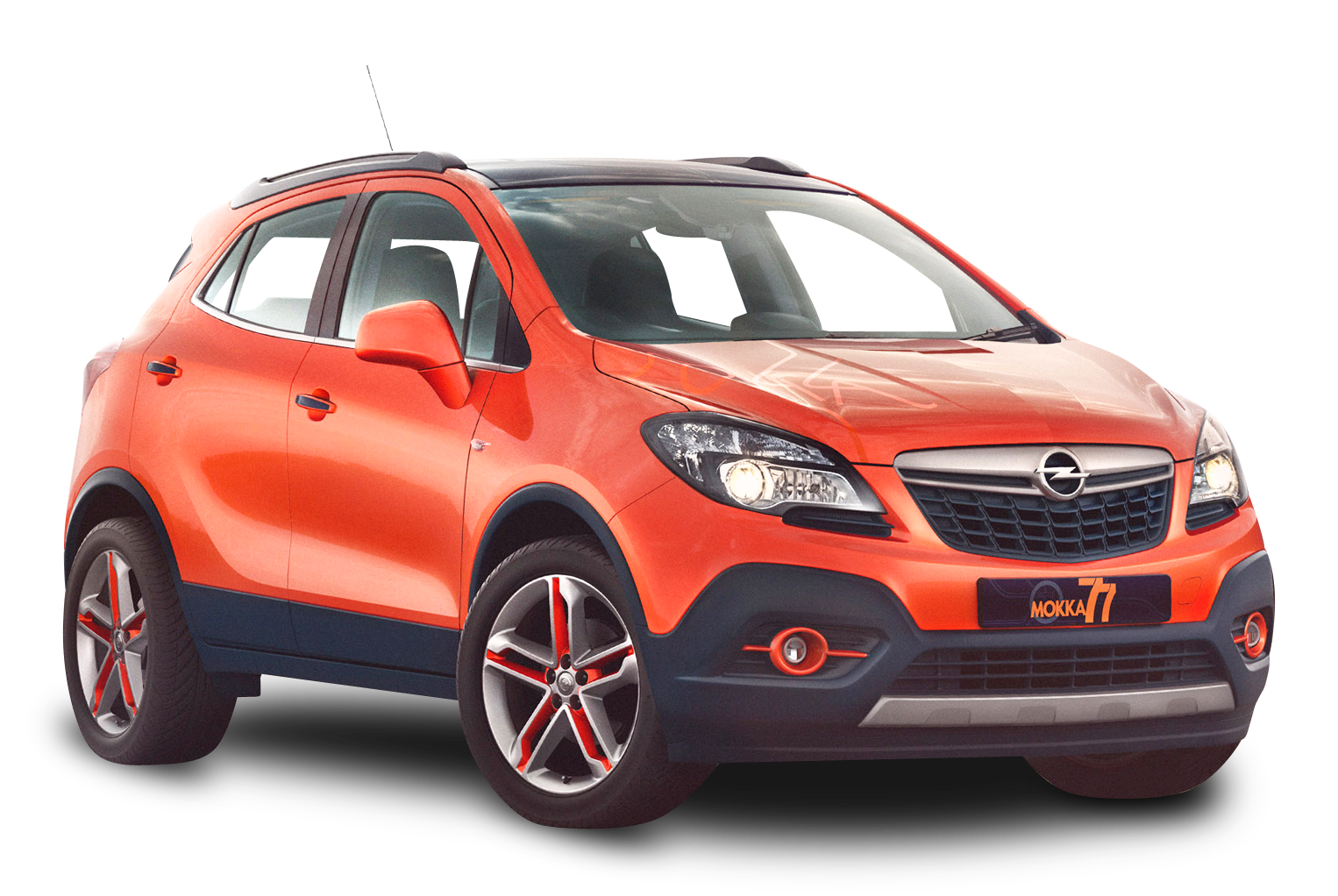 Orange Opel Mokka S U V PNG