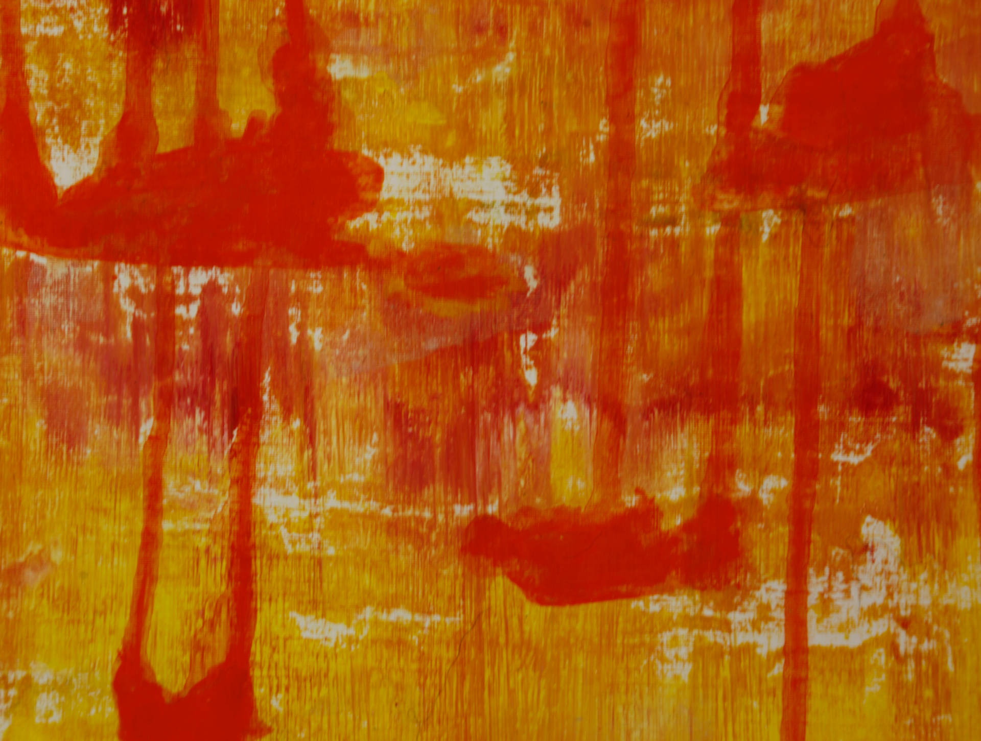 Orange Paint Abstract Art