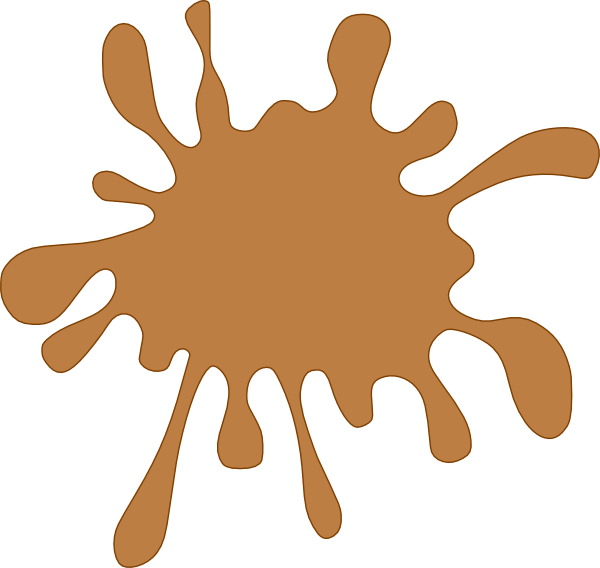 Orange Paint Splatter Graphic PNG