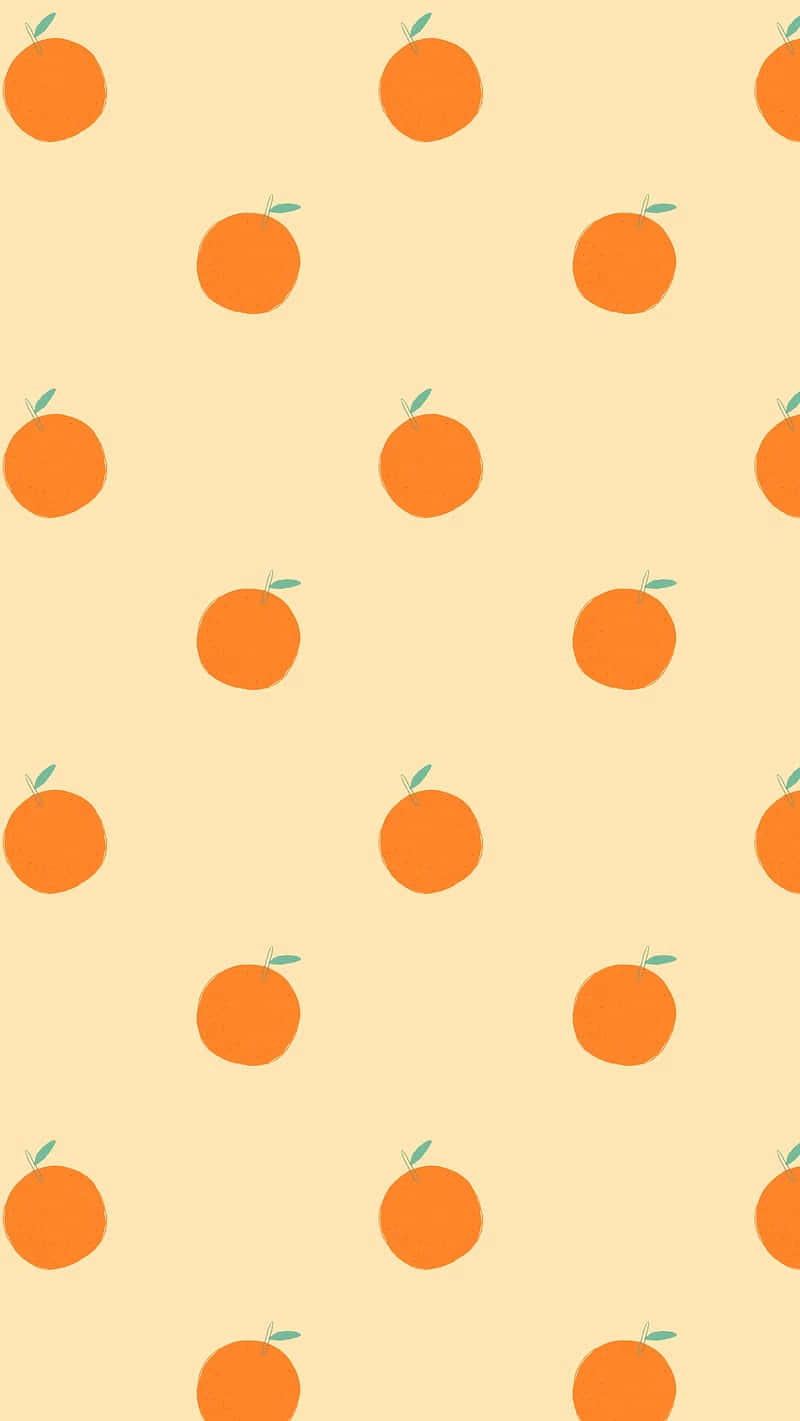 Orange_ Pattern_ Fruit_ Aesthetic_ Background Wallpaper