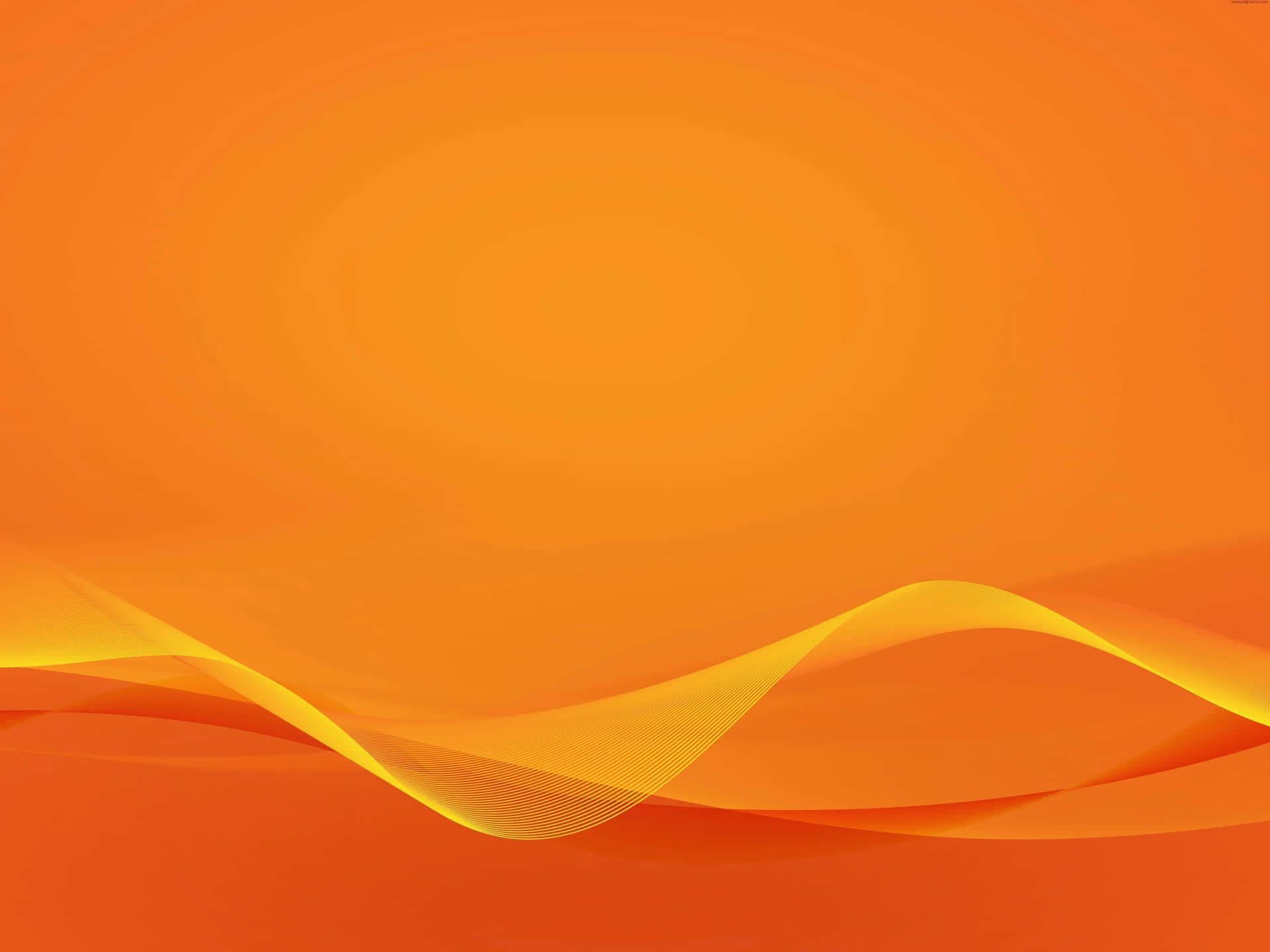 An Orange Background With A Wave Pattern