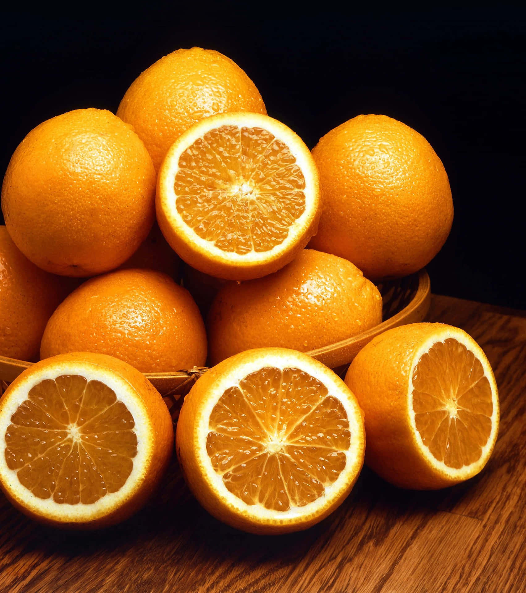 Lystfarvede Appelsiner.
