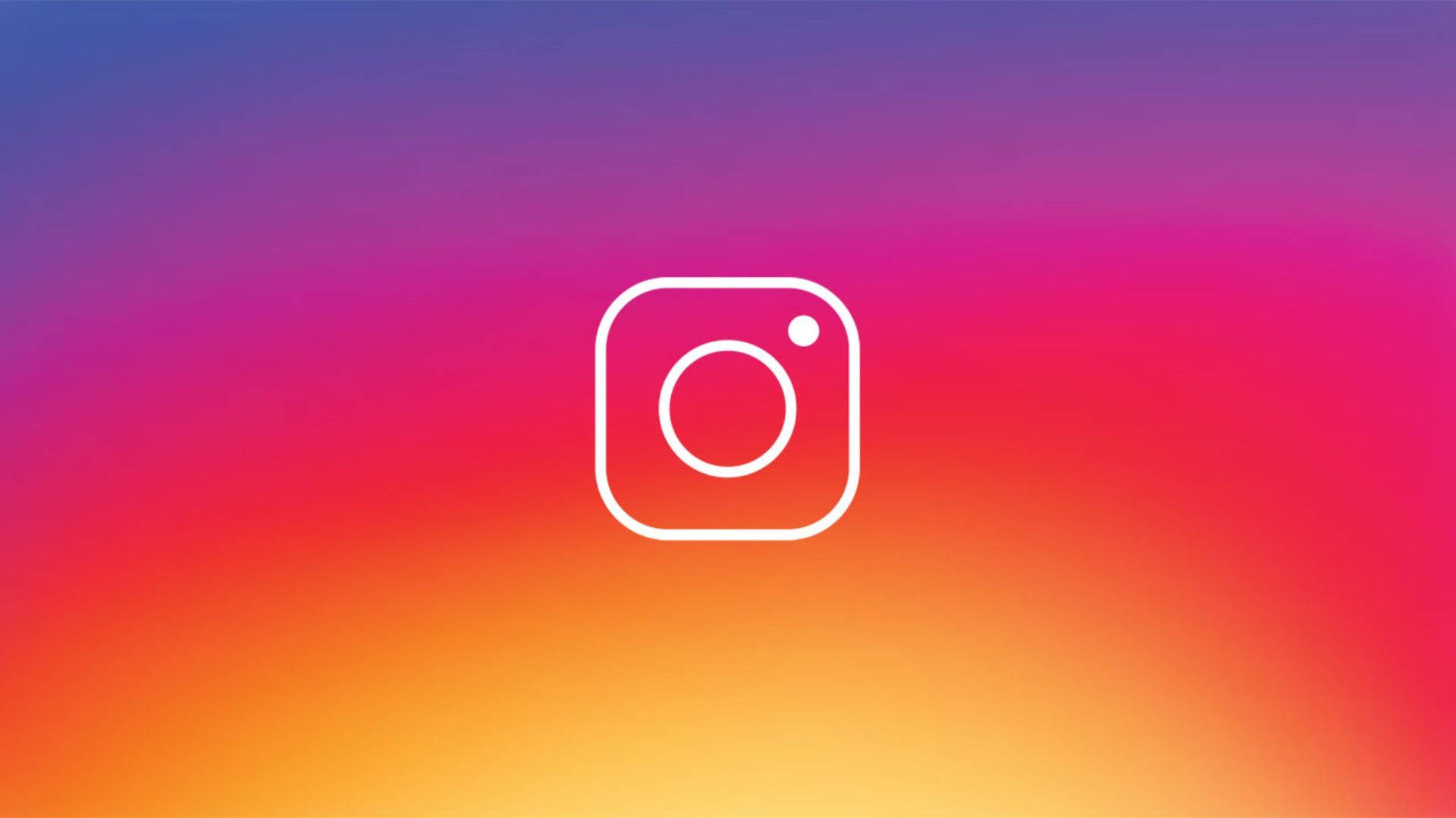 Orange Pink Gradient Instagram Logo Wallpaper