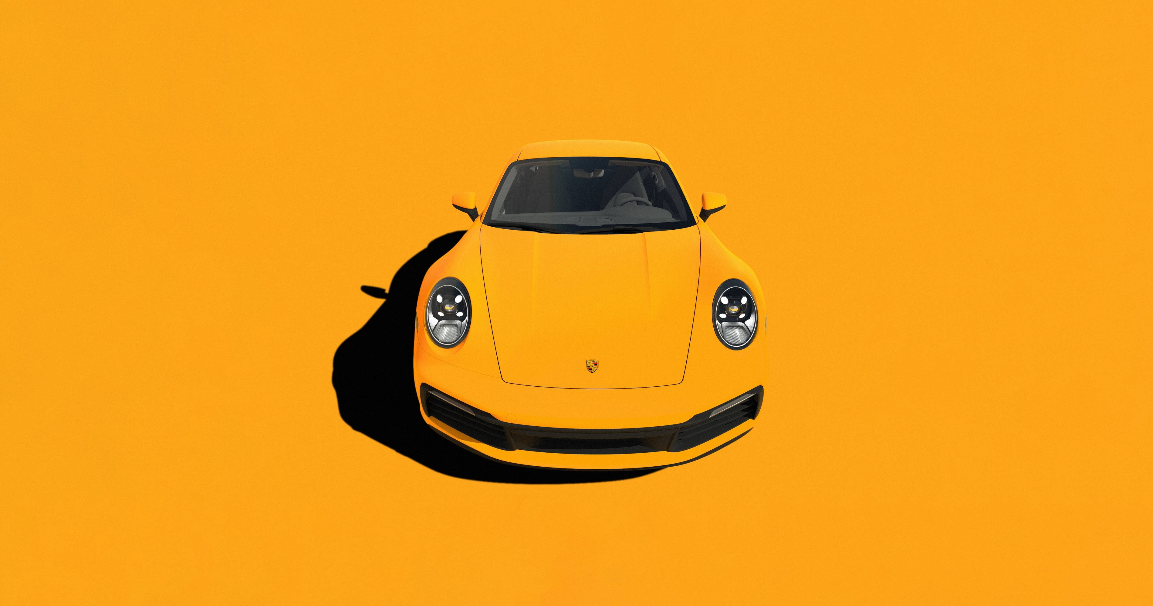 Porsche911 Naranja. Fondo de pantalla