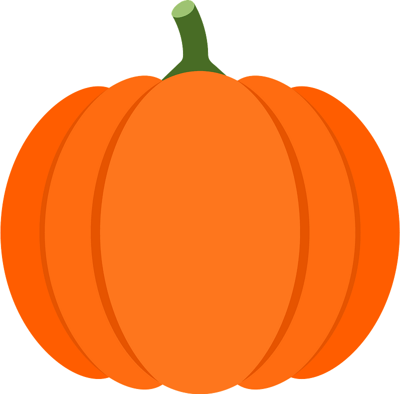 Orange Pumpkin Illustration PNG