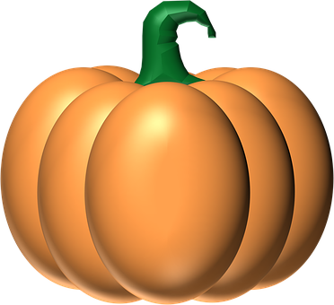 Orange Pumpkin Illustration PNG