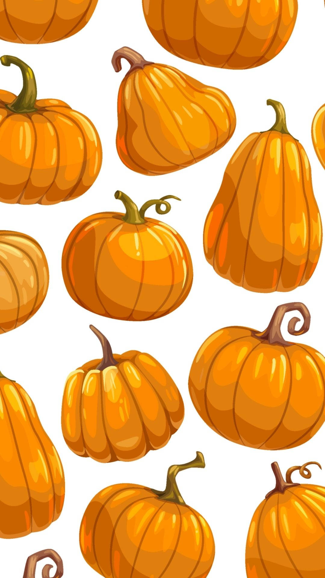 Orange Pumpkins Background Wallpaper
