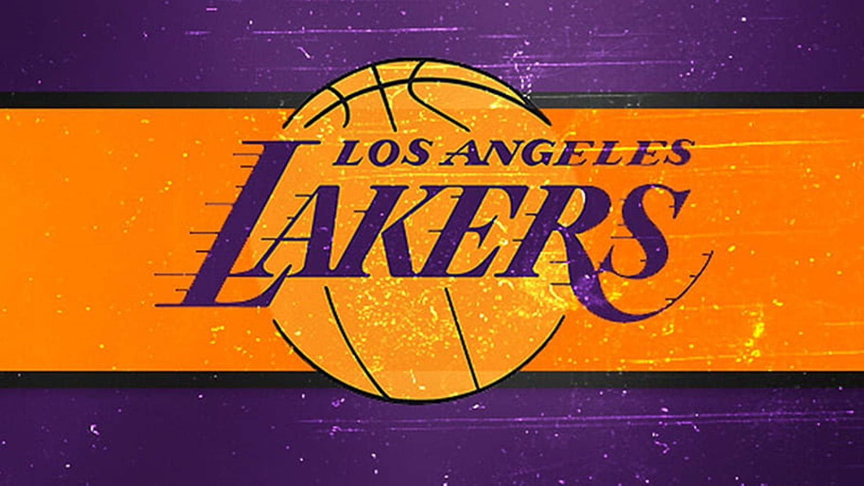 Orange Purple Lakers Logo Wallpaper