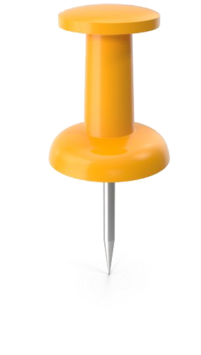 Download Orange Push Pin Transparent Background | Wallpapers.com