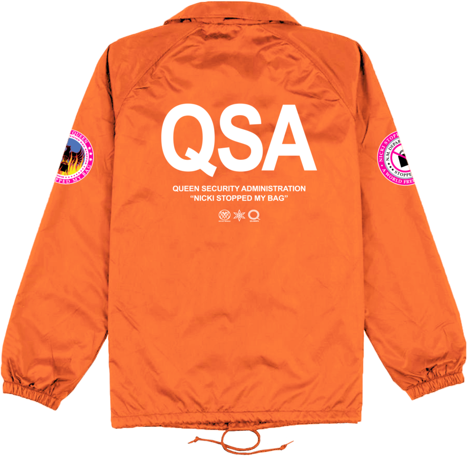 Orange Q S A Jacket Nicki Stopped My Bag PNG