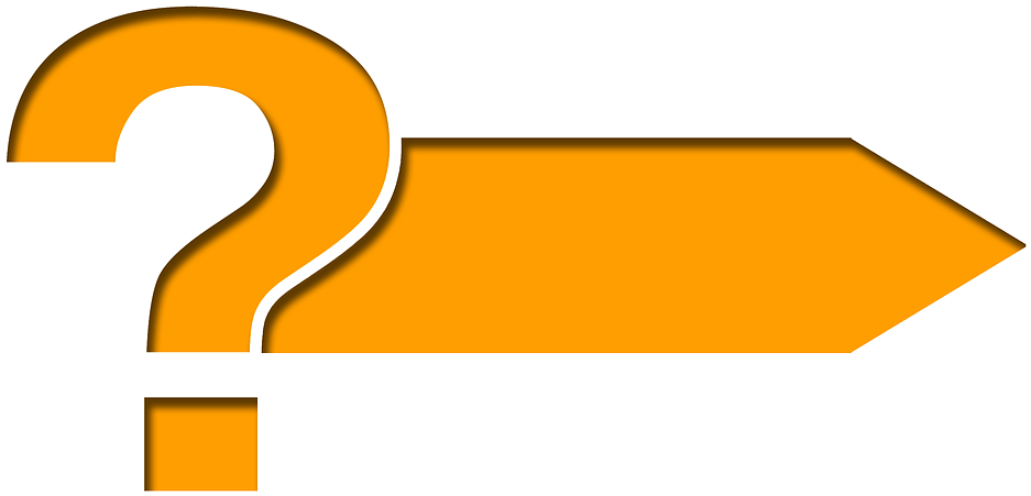 Orange Question Mark Arrow PNG