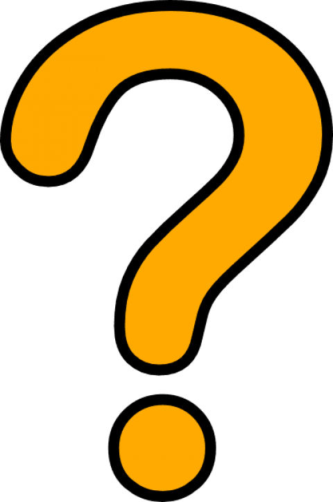 Orange Question Mark Graphic PNG