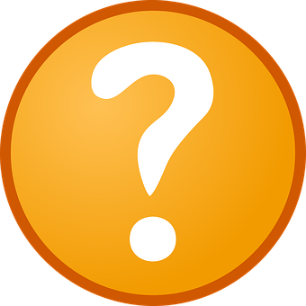 Orange Question Mark Icon PNG