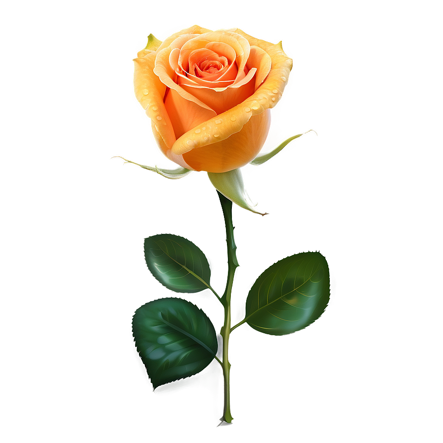 Orange Rose Png 35 PNG