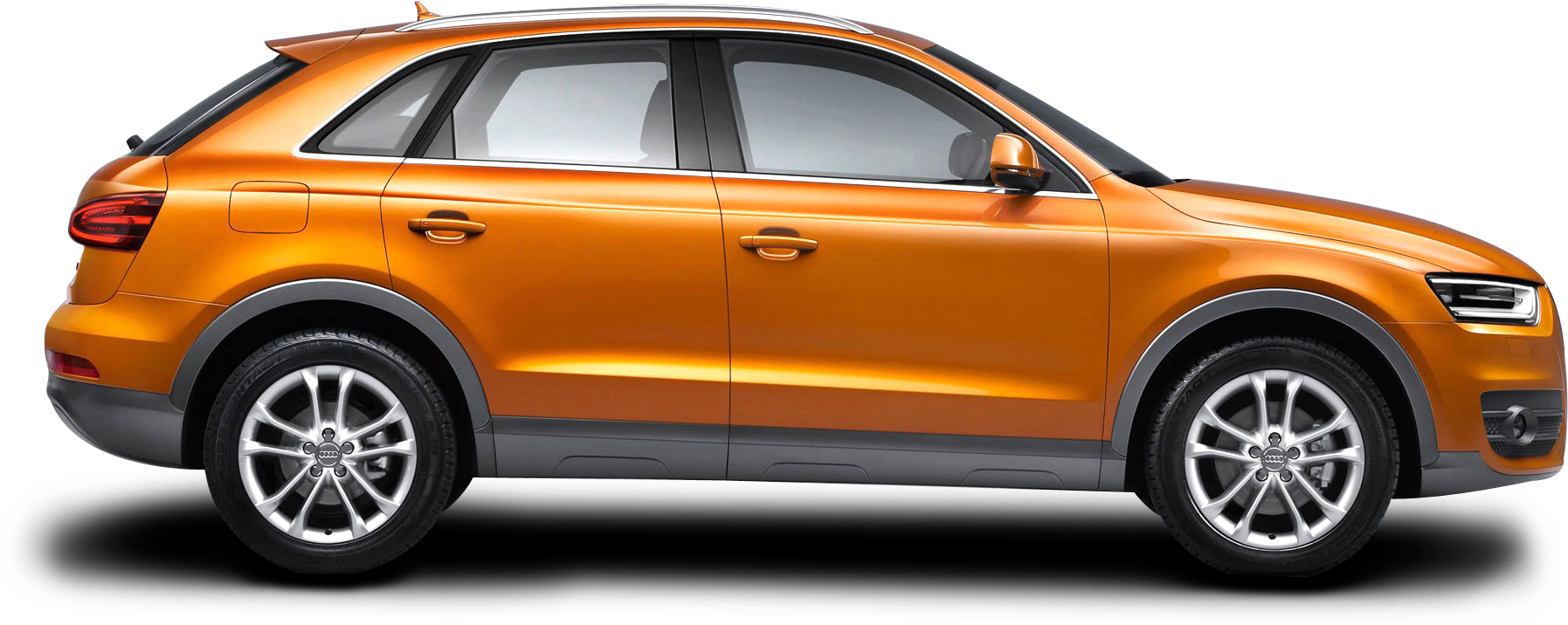 Orange S U V Car Side View H D PNG