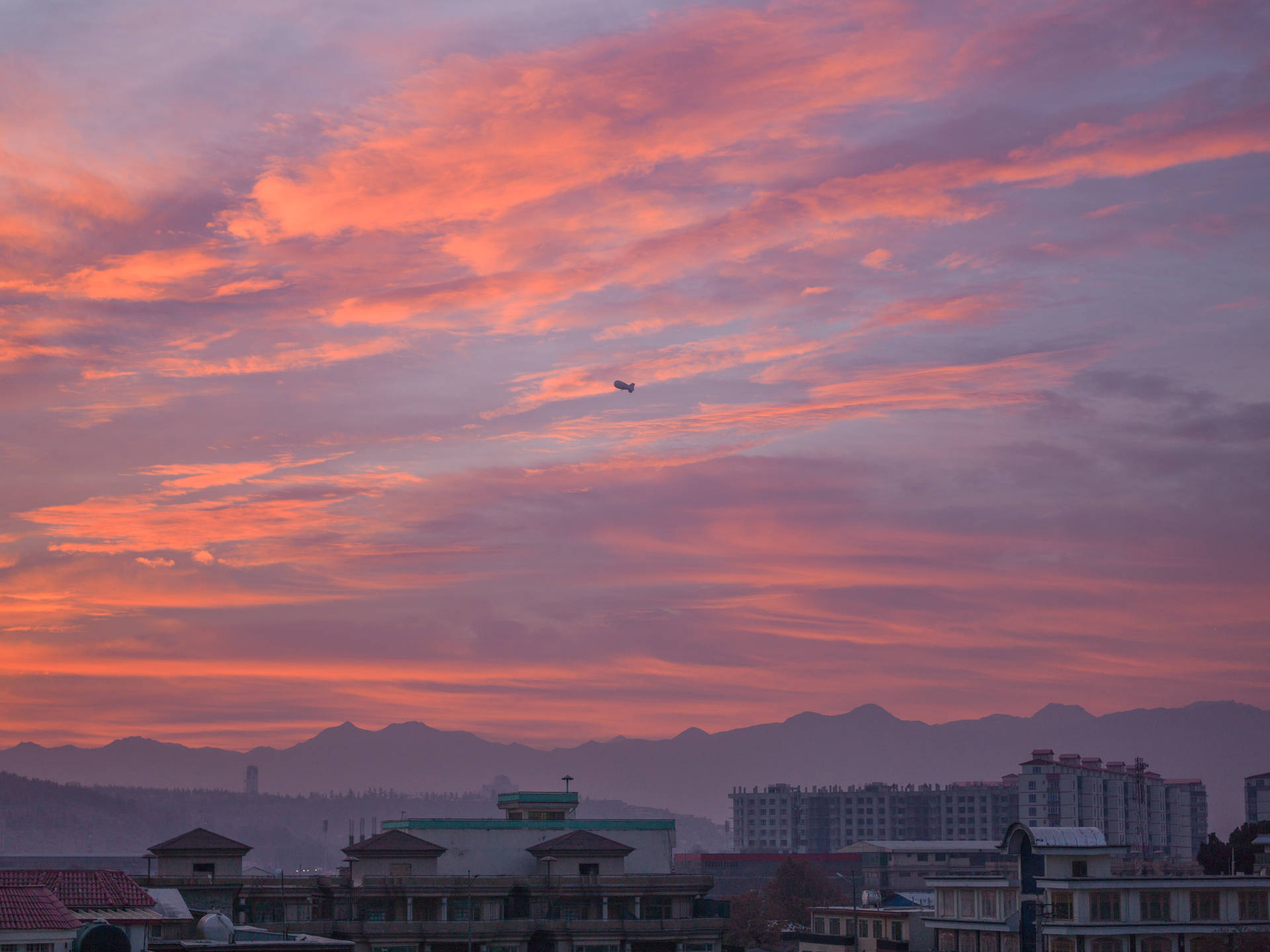 Orange Skies In Kabul