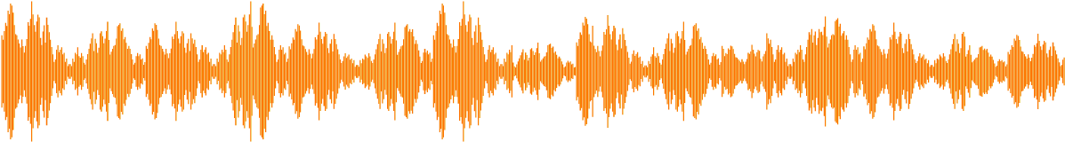 Orange Sound Wave Visualization PNG