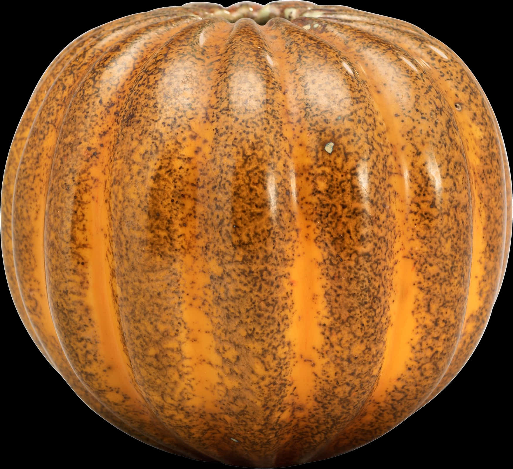 Orange Speckled Pumpkin Isolated PNG
