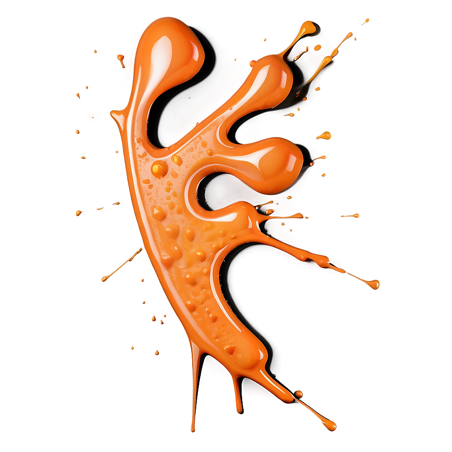 Orange Splat Png 06122024 PNG