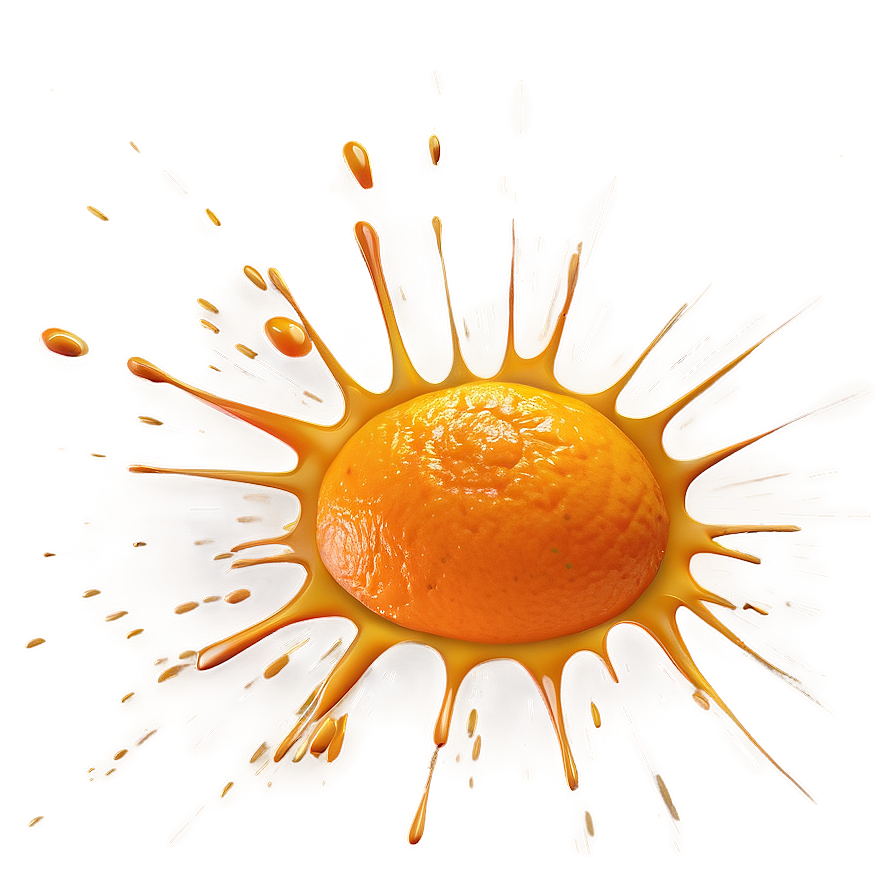 Orange Splat Png 27 PNG