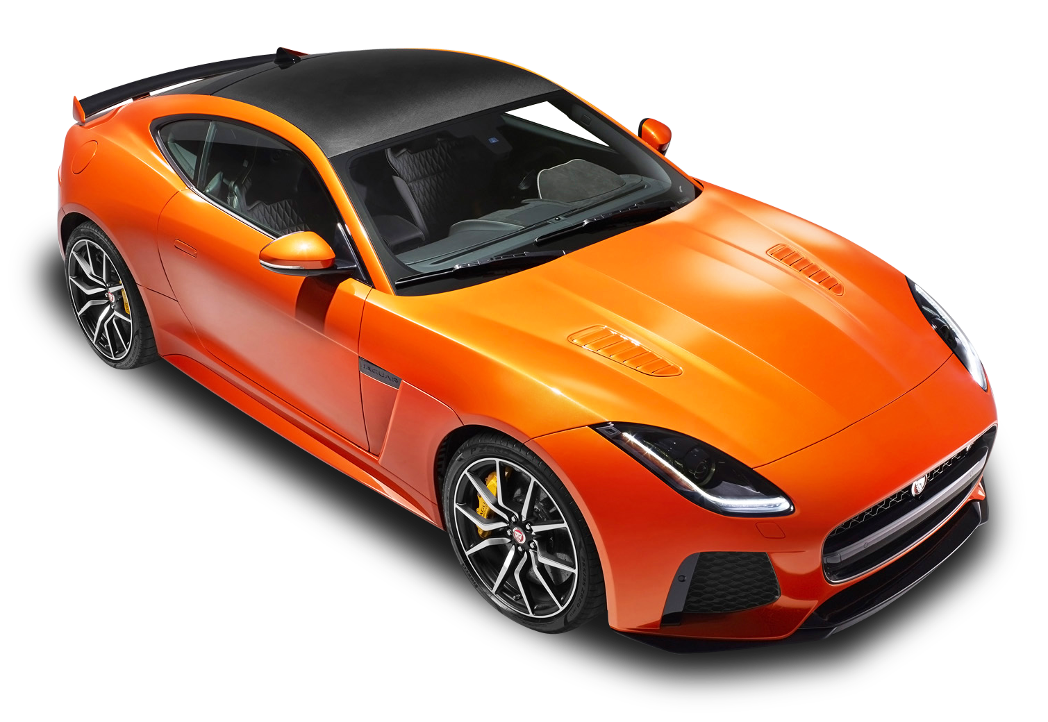Orange Sports Car Isolated PNG
