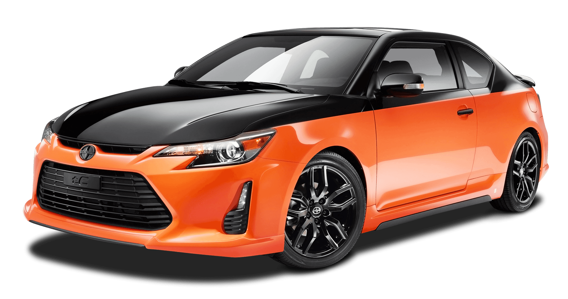 Orange Sports Car Transparent Background PNG