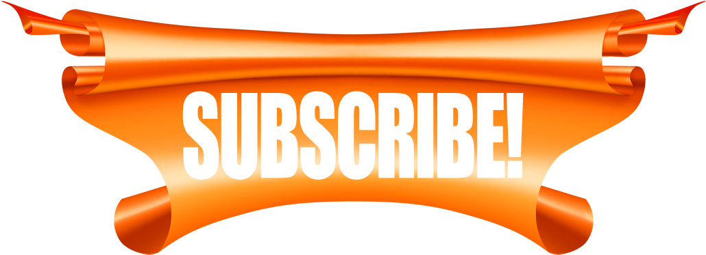 Orange Subscribe Banner PNG