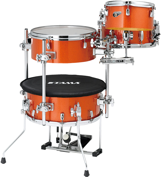 Orange Tama Drum Set PNG