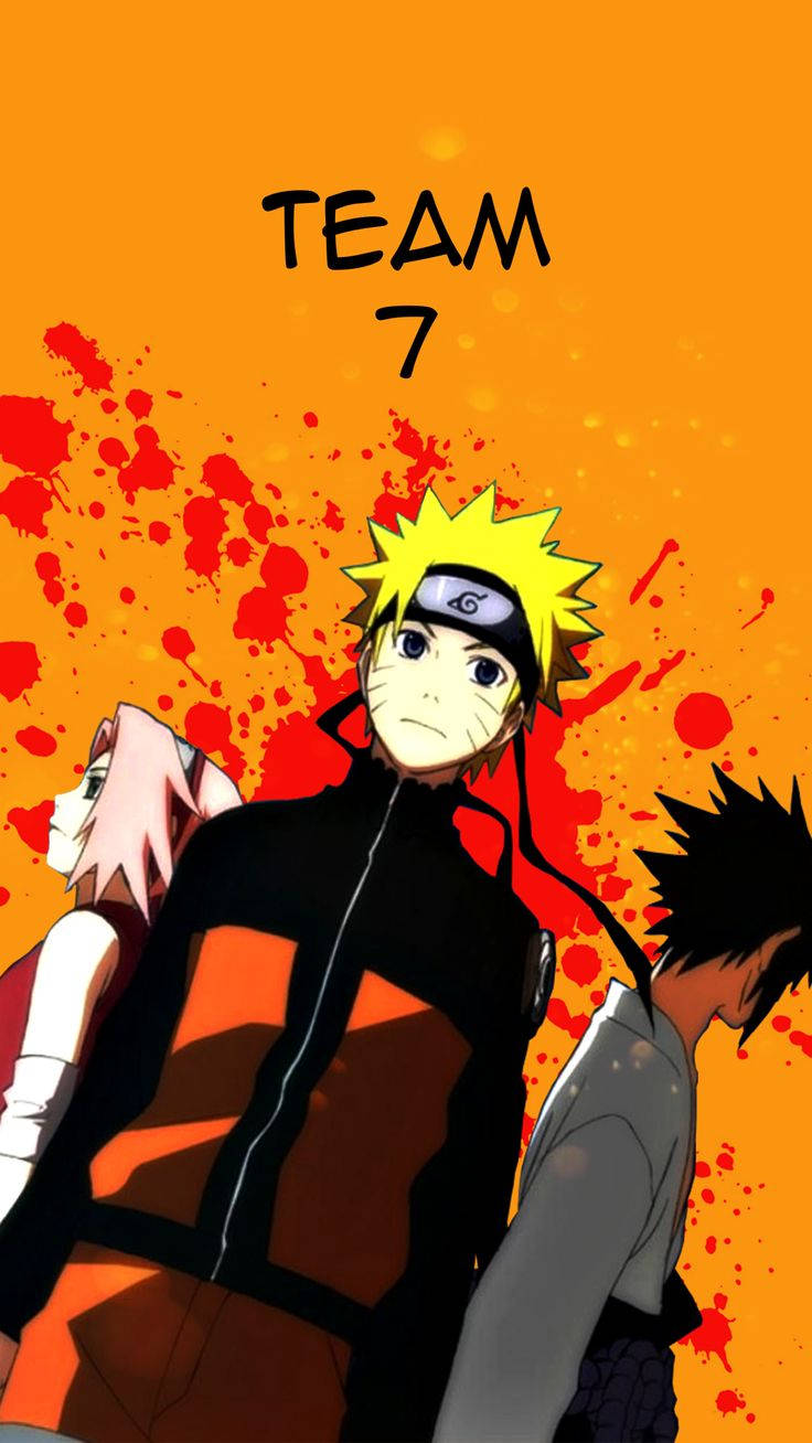 Orange Team 7 Naruto iPhone Wallpaper