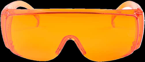 Orange Thug Life Glasses Isolated PNG