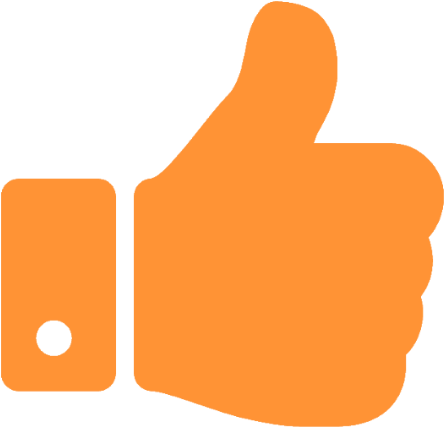 Orange Thumbs Up Emoji PNG