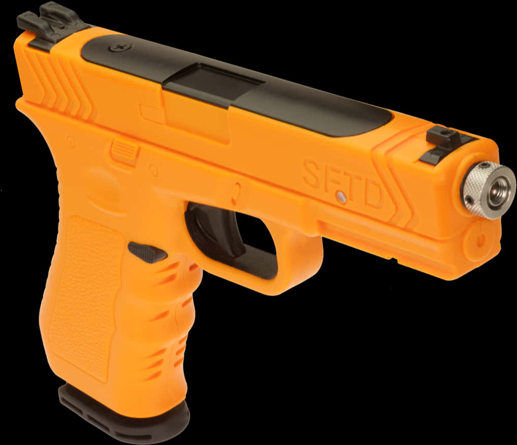 Orange Training Pistol Image PNG