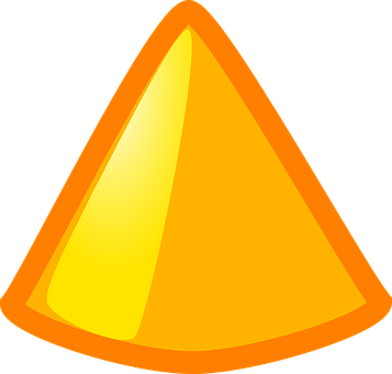 Orange Triangle Warning Symbol PNG