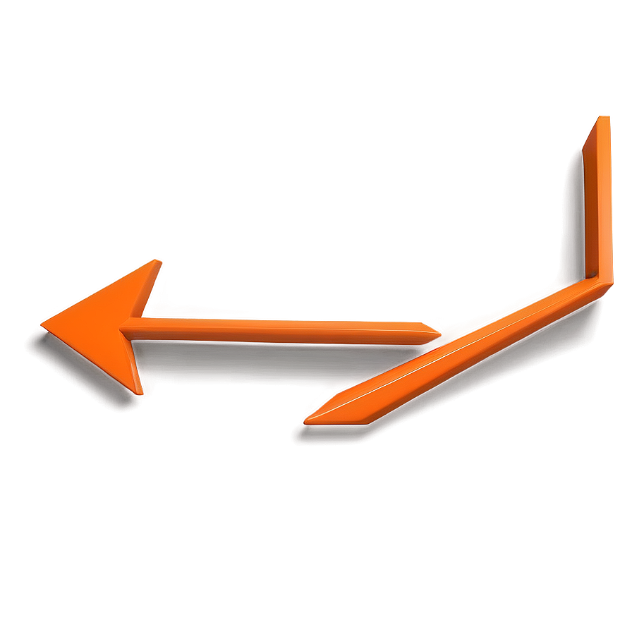 Orange Upward Arrow Png Twv PNG