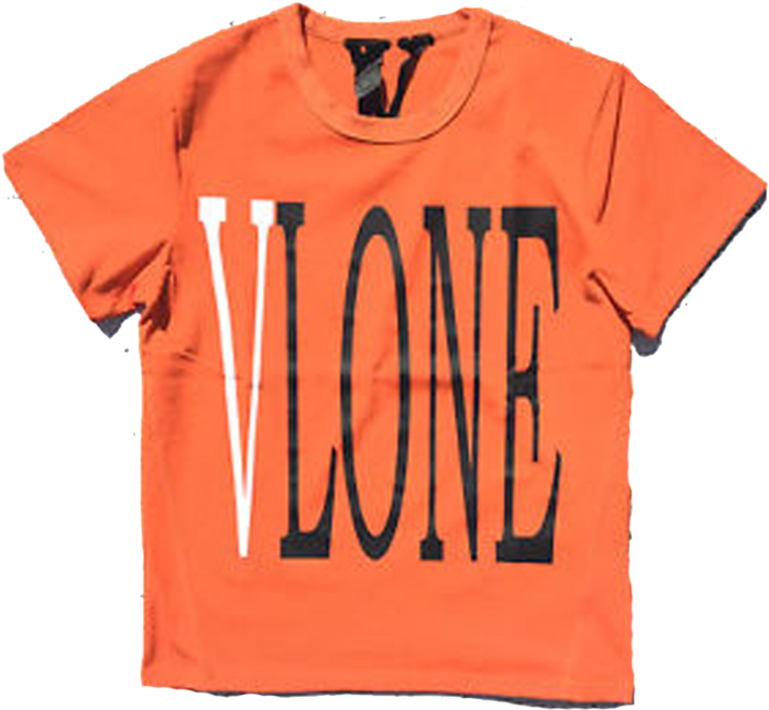 Orange Vlone T Shirt PNG